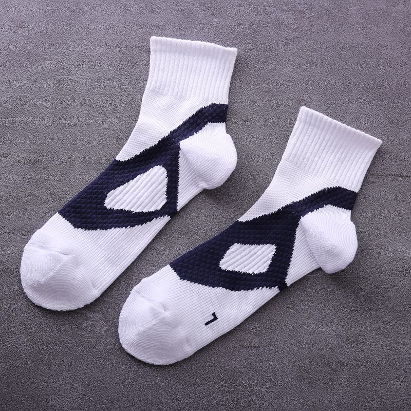 Ankle Sports Compression Socks Male Half Terry Basketball Socks Athletic Running Socks